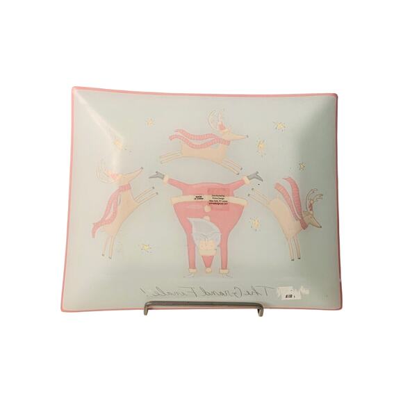 Christmas Tray Prima Design Santa Leapong Reindeer The Grande Finale Stars New - Picture 6 of 8